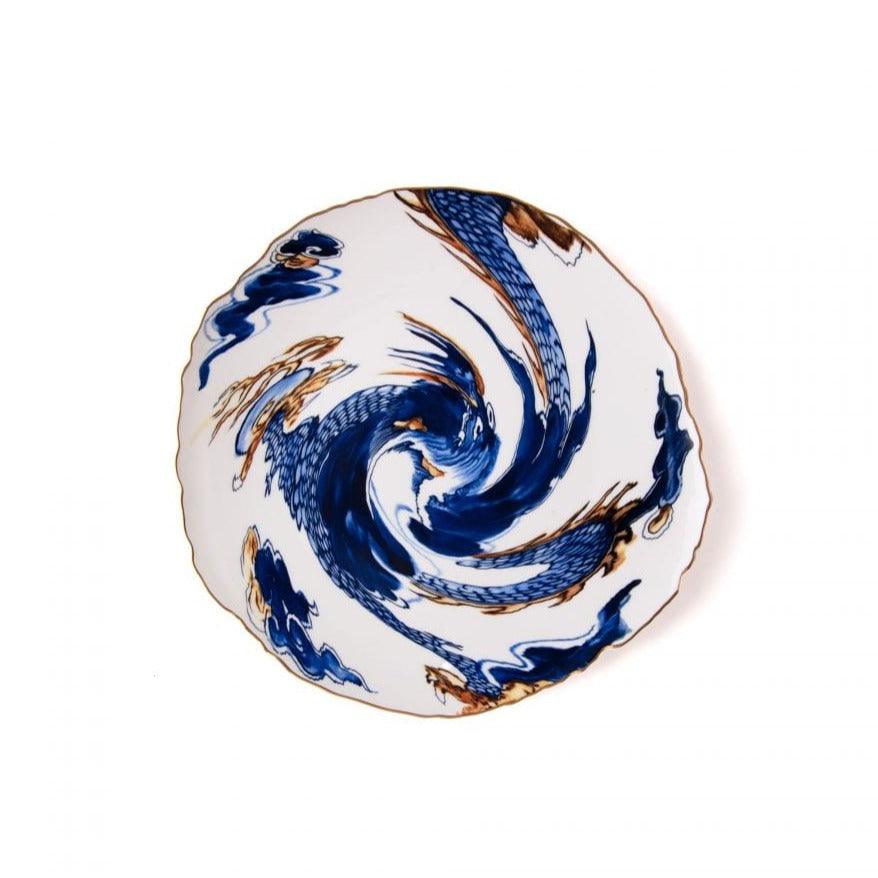 Talerz CLASSICS ON ACID - IMARI DRAGON porcelanowy Seletti Eye on Design