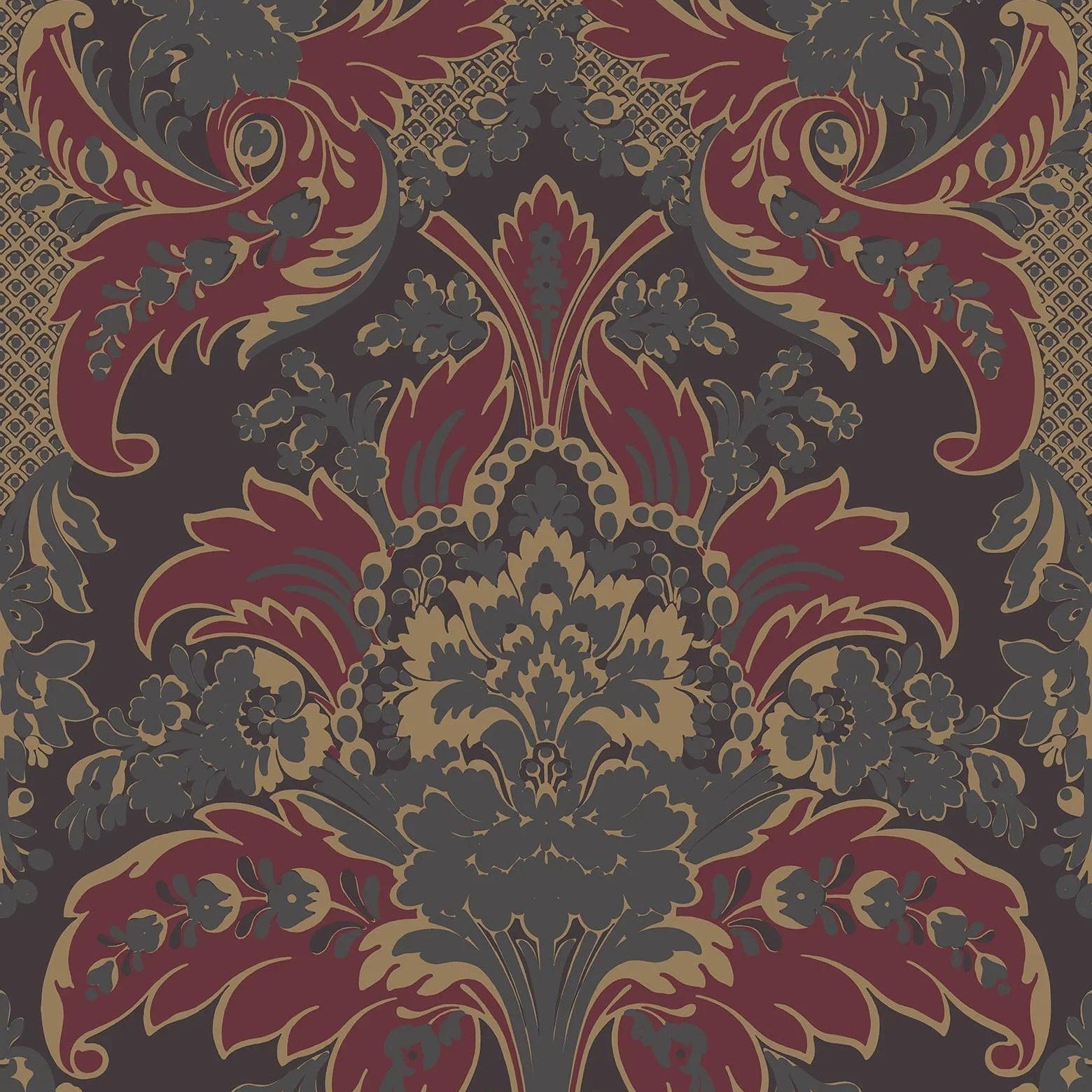 Tapeta ALBEMARLE - Aldwych karmazyn Cole & Son Eye on Design