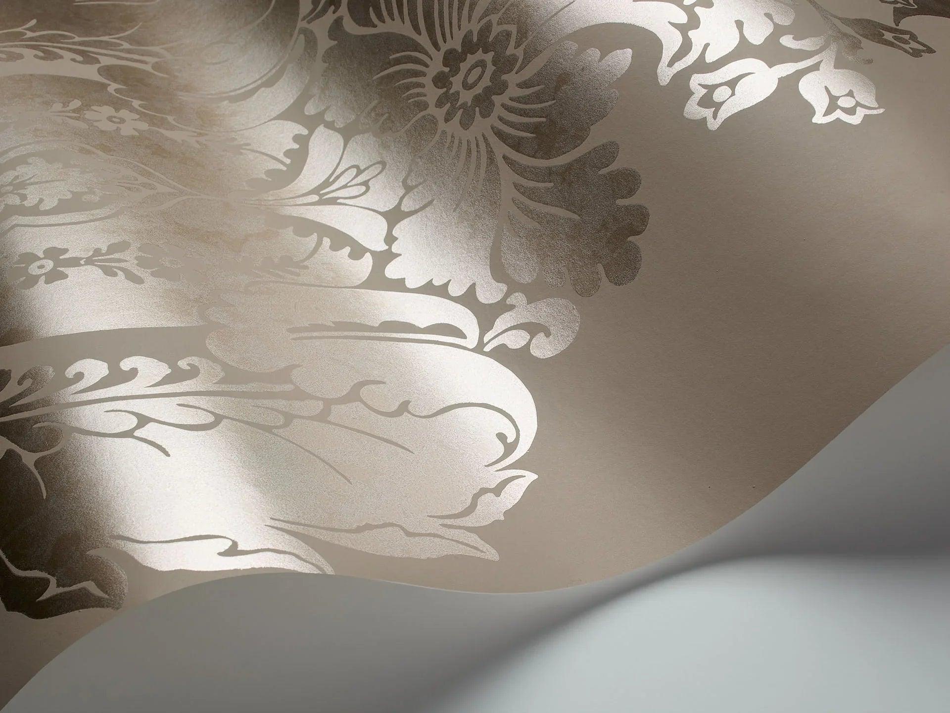 Tapeta ALBEMARLE - Baudelaire metaliczne złoto na kremie Cole & Son Eye on Design