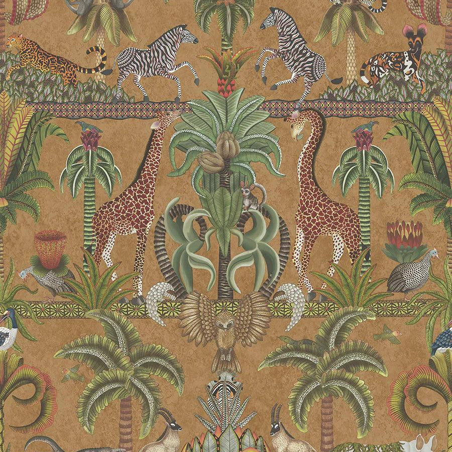 Tapeta ARDMORE JABULA - Afrika Kingdom metaliczny brąz Cole & Son Eye on Design