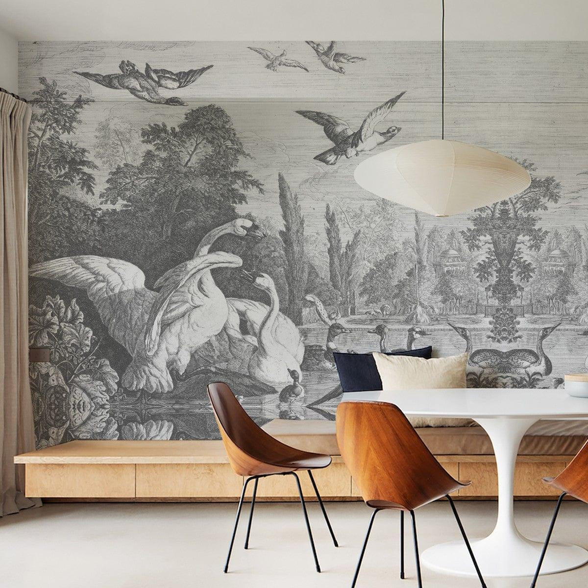 Tapeta BLACK SWANS Wallcolors Eye on Design