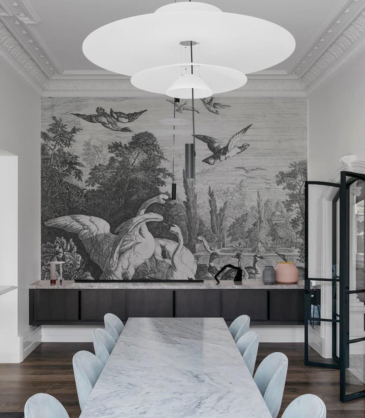 Tapeta BLACK SWANS Wallcolors Eye on Design