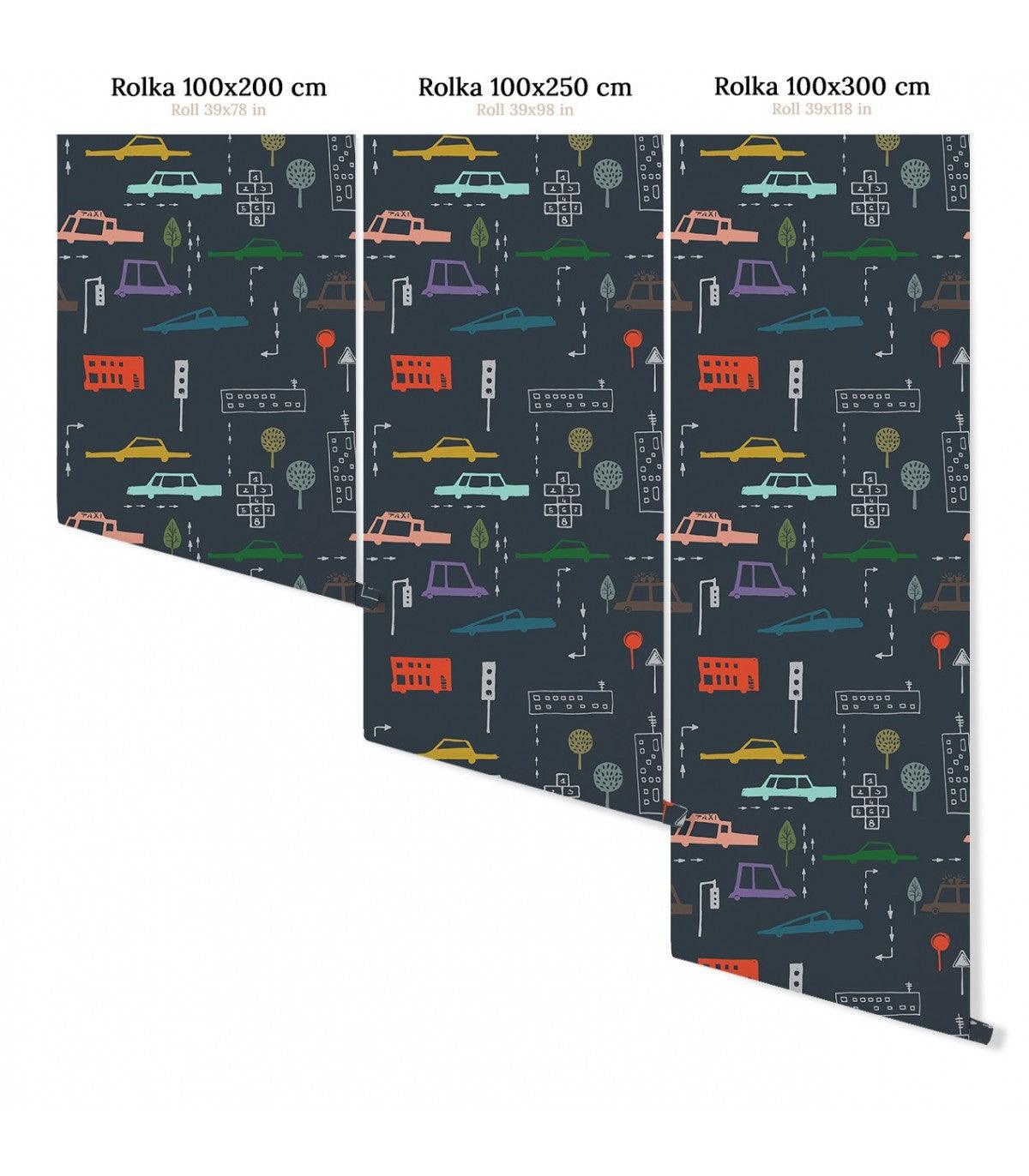Tapeta CARS granatowy Wallcolors Eye on Design