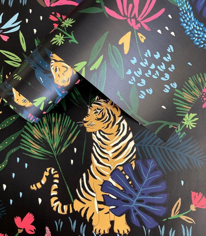 Tapeta COLORFULL TIGER Wallcolors Eye on Design