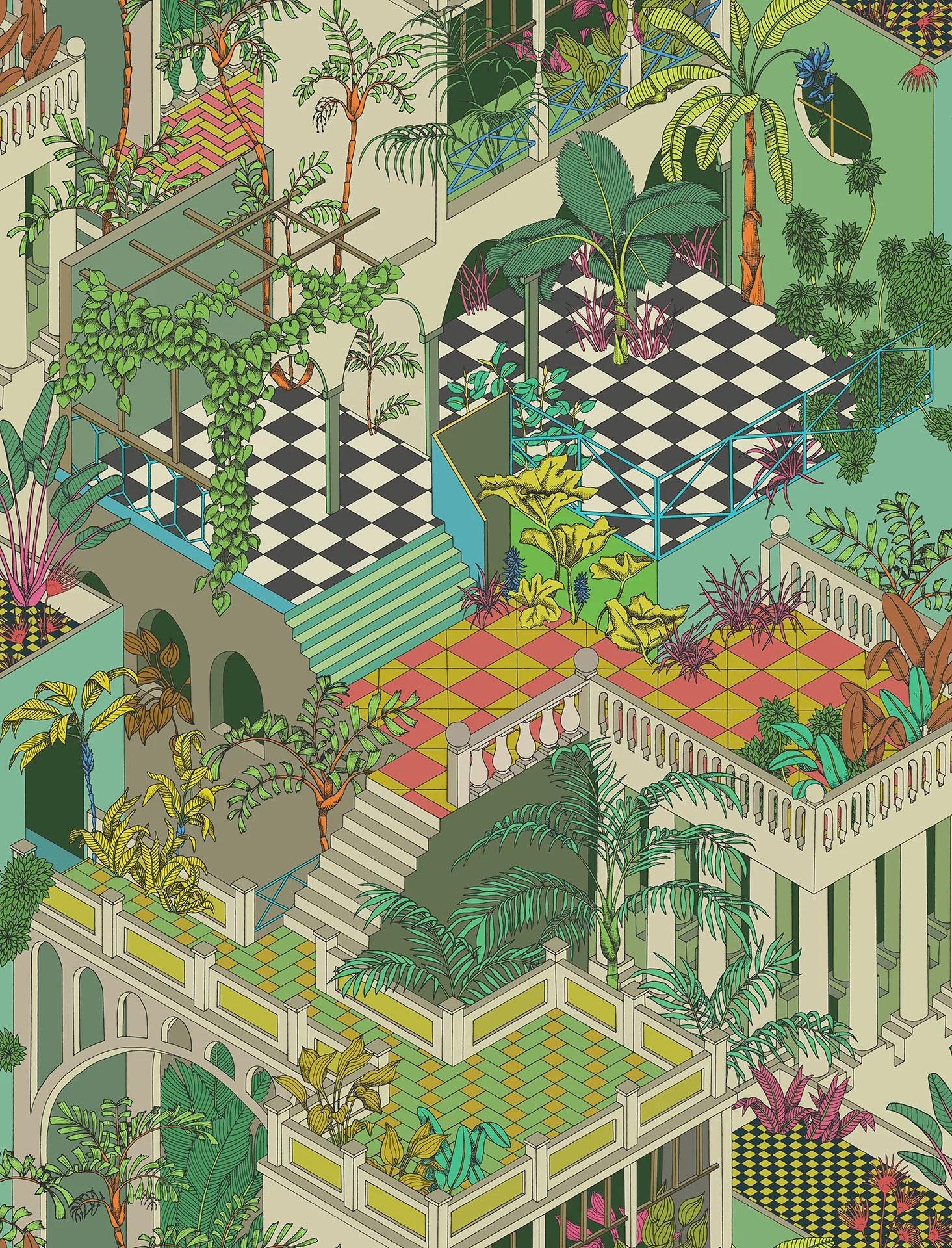 Tapeta CONTEMPORARY COLLECTION - Miami zielony Cole & Son Default Title Eye on Design