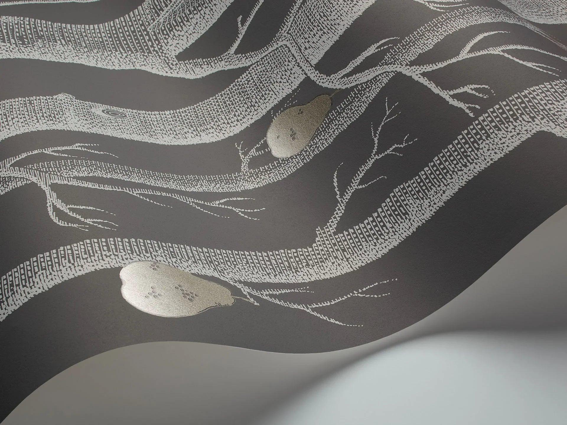 Tapeta CONTEMPORARY COLLECTION - Woods & Pears biel na czarnym Cole & Son Eye on Design