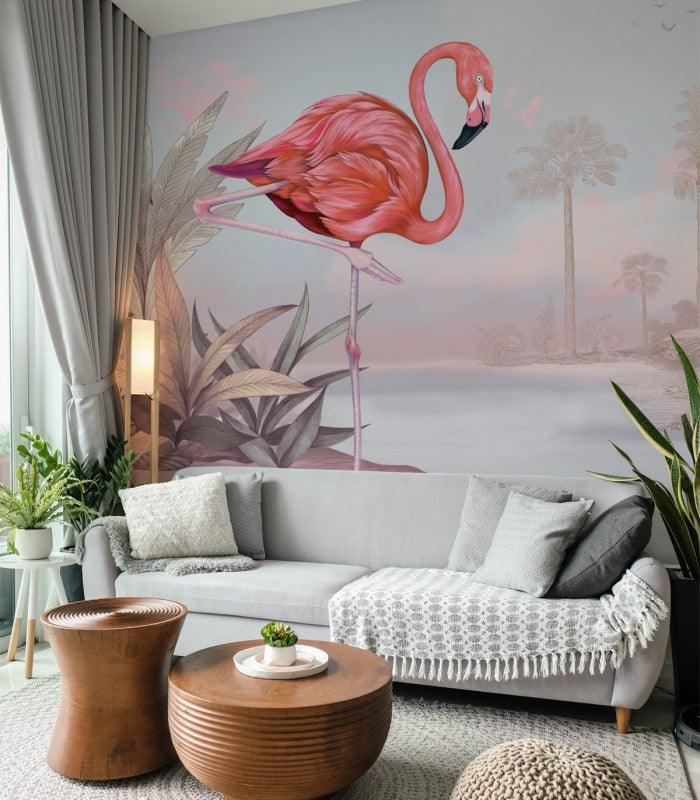 Tapeta CRIMSON FLAMINGO PINK Wallcolors Eye on Design