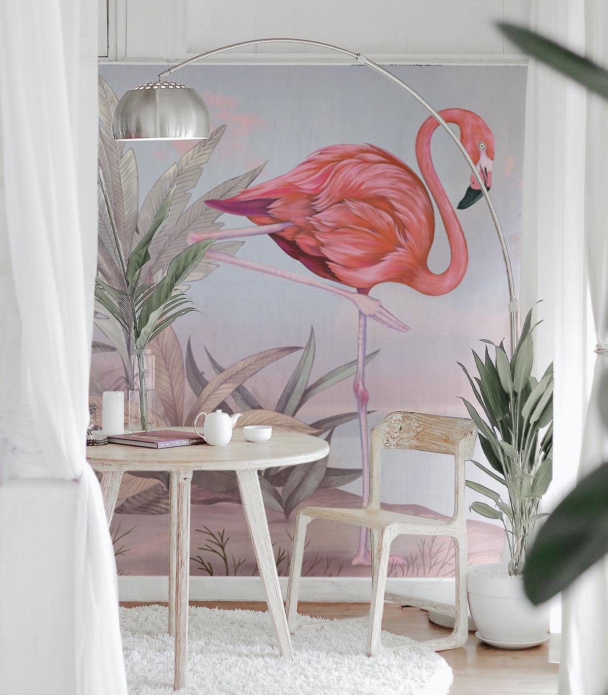 Tapeta CRIMSON FLAMINGO PINK Wallcolors Eye on Design