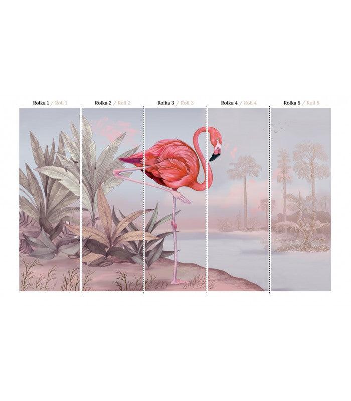 Tapeta CRIMSON FLAMINGO PINK Wallcolors Eye on Design