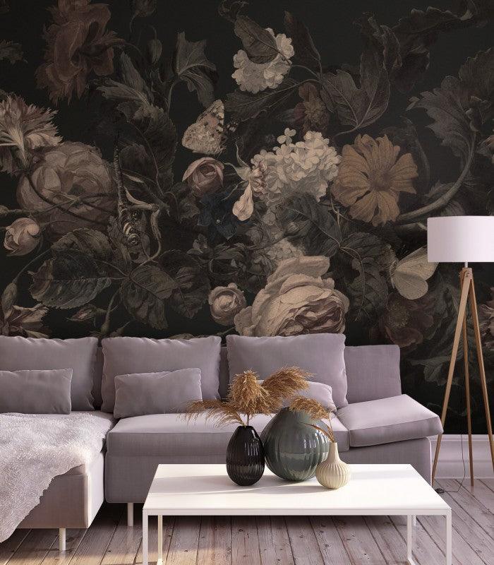 Tapeta Dragonfly Garden Black Wallcolors Eye on Design