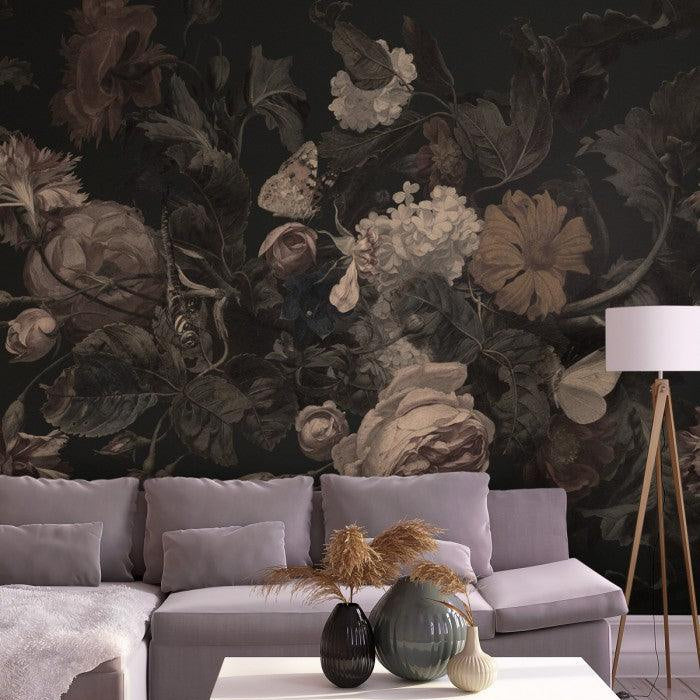 Tapeta Dragonfly Garden Black Wallcolors Eye on Design