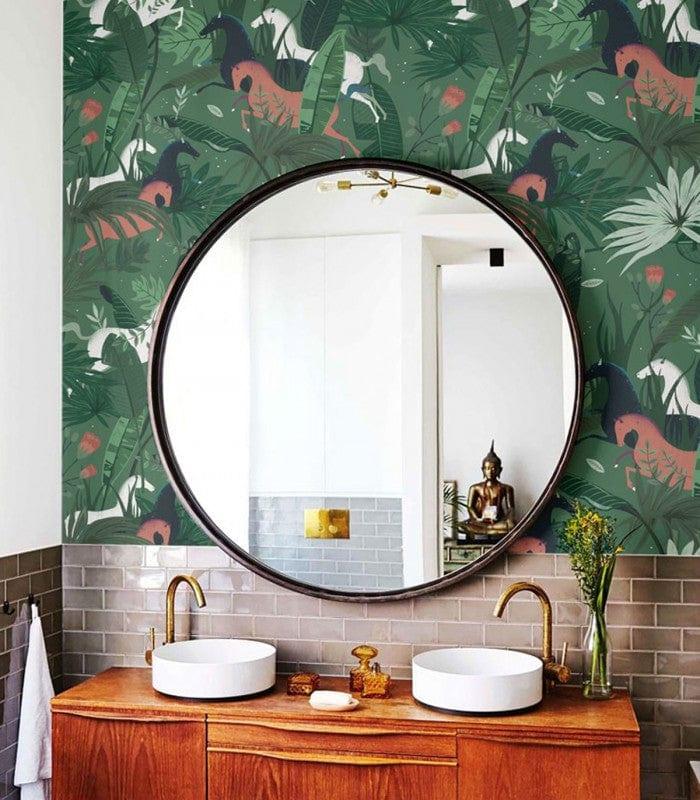 Tapeta DREAM HORSES GREEN Wallcolors Eye on Design