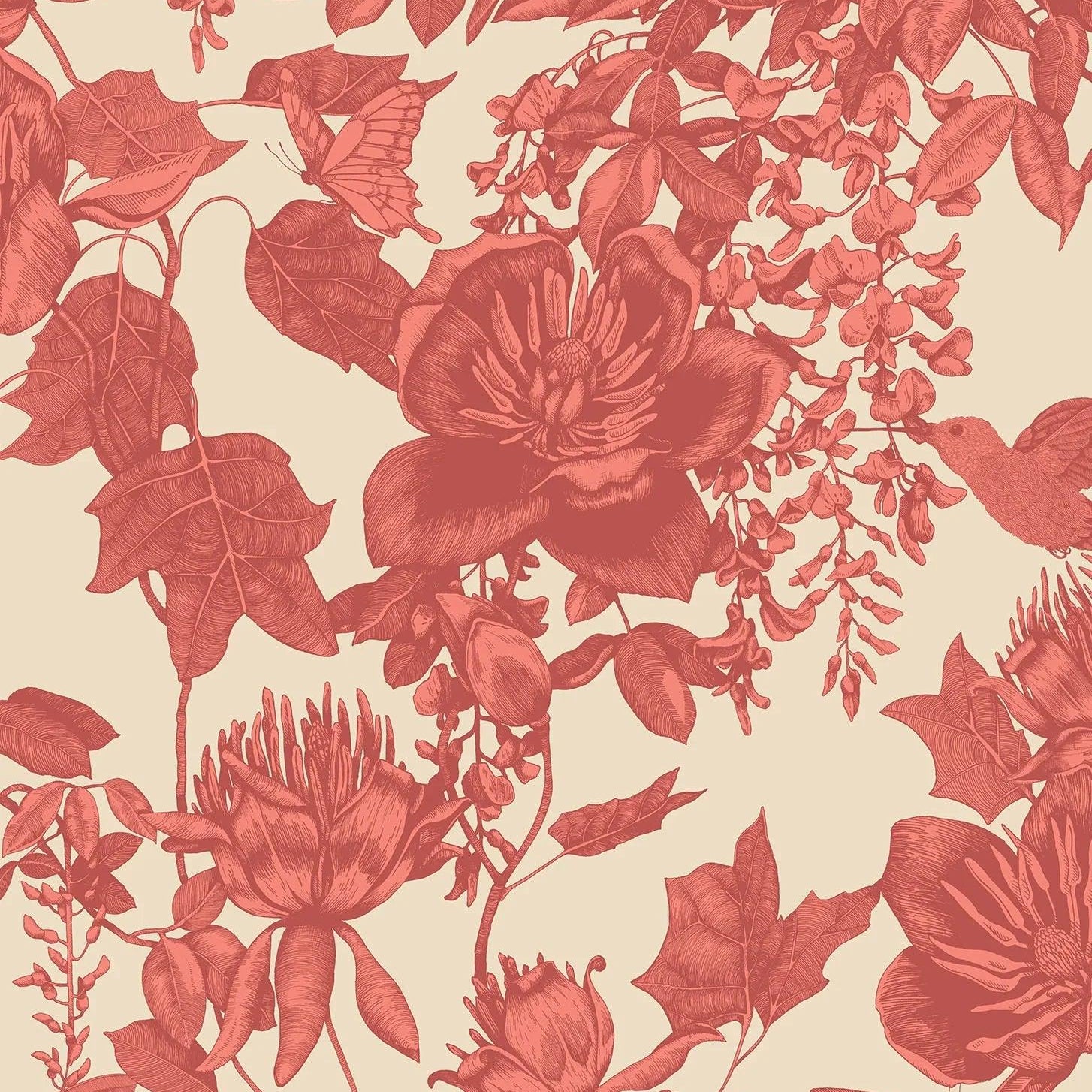 Tapeta FOLIE - Tivoli czerwony Cole & Son Eye on Design