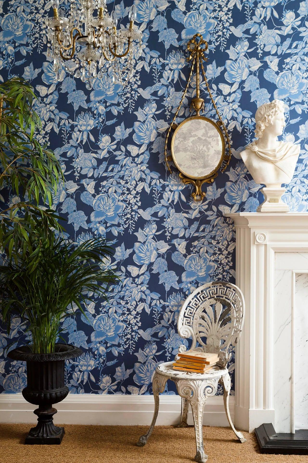 Tapeta FOLIE - Tivoli niebieski Cole & Son Eye on Design