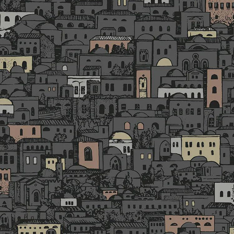 Tapeta FORNASETTI - Mediterranea ciemnoszary Cole & Son Eye on Design