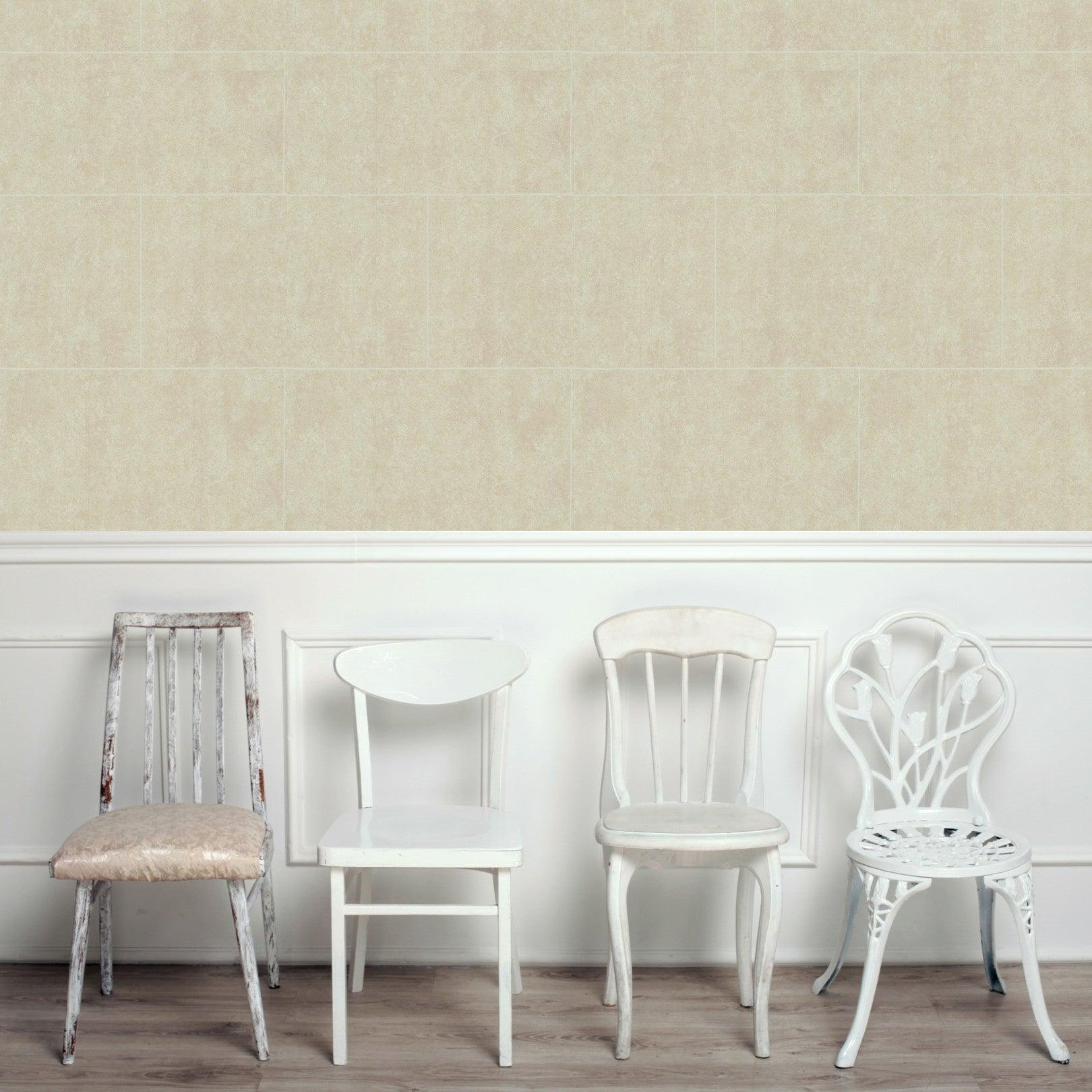 Wallpaper imitating stone blocks FOUNDATION - Stone Block gray