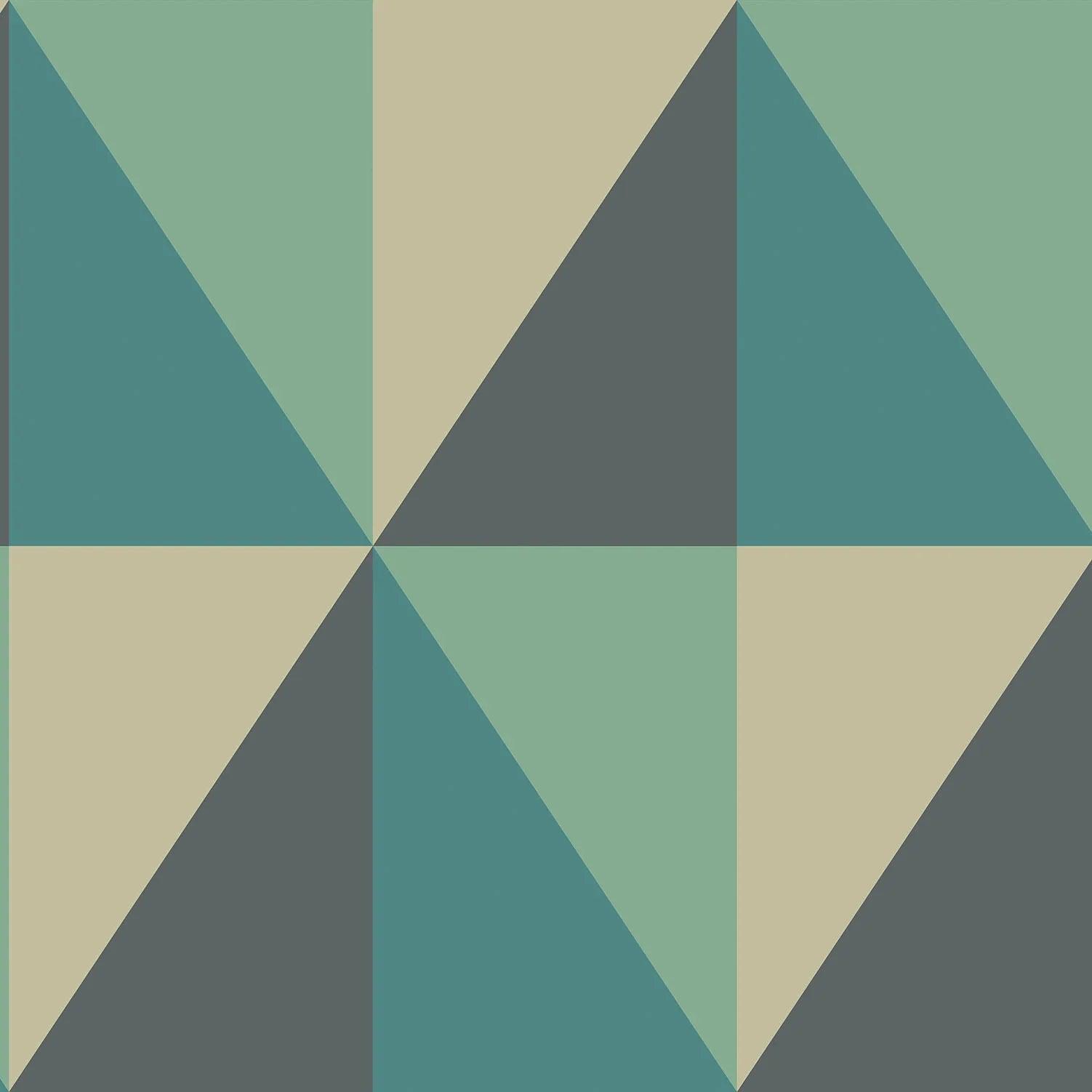 Tapeta GEOMETRIC II - Apex Grand zielony Cole & Son Eye on Design