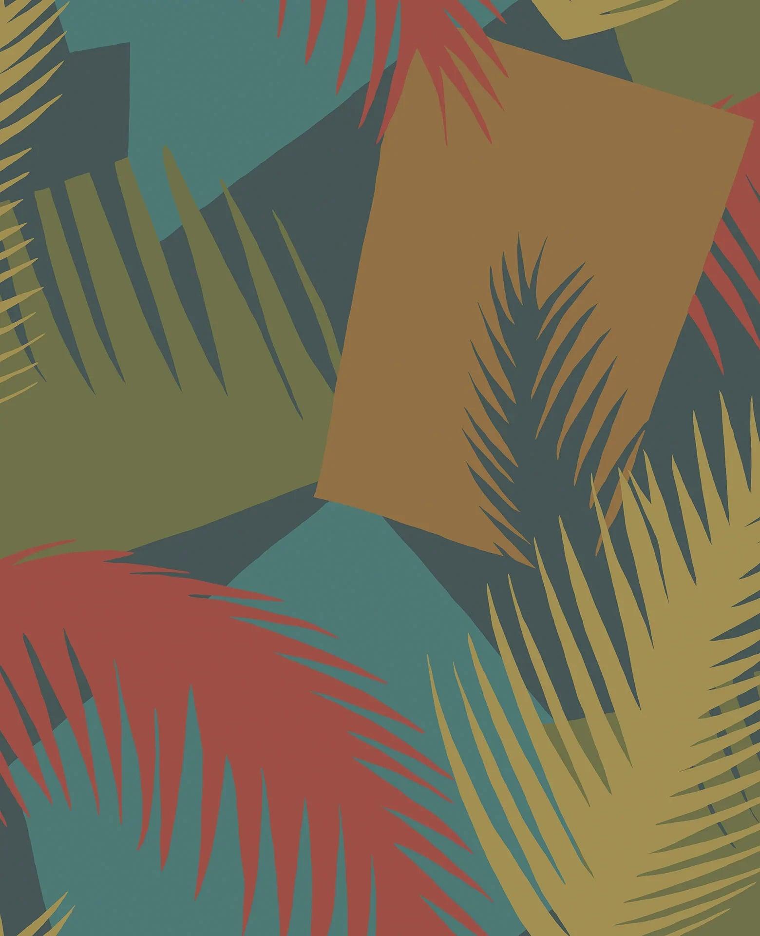 Tapeta GEOMETRIC II - Deco Palm wielobarwny Cole & Son Eye on Design