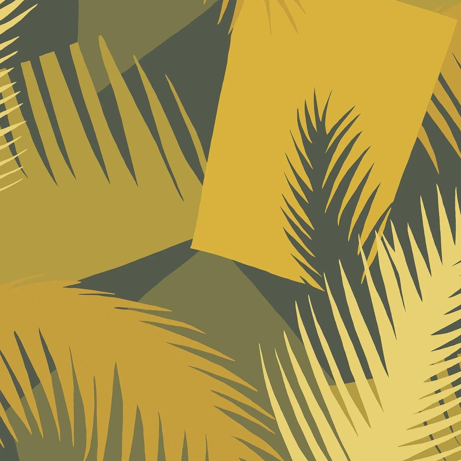 Tapeta GEOMETRIC II - Deco Palm żółty Cole & Son Default Title Eye on Design