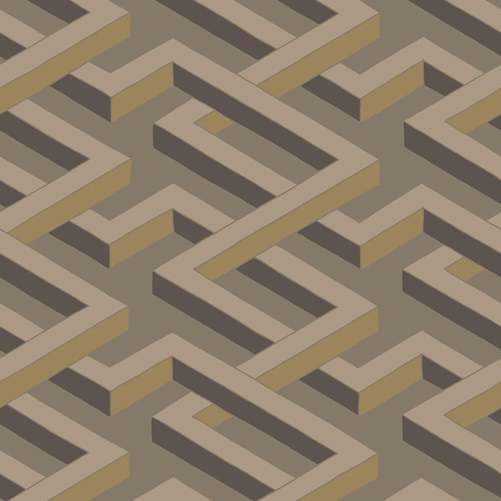 Tapeta GEOMETRIC II - Luxor brązowy Cole & Son Default Title Eye on Design