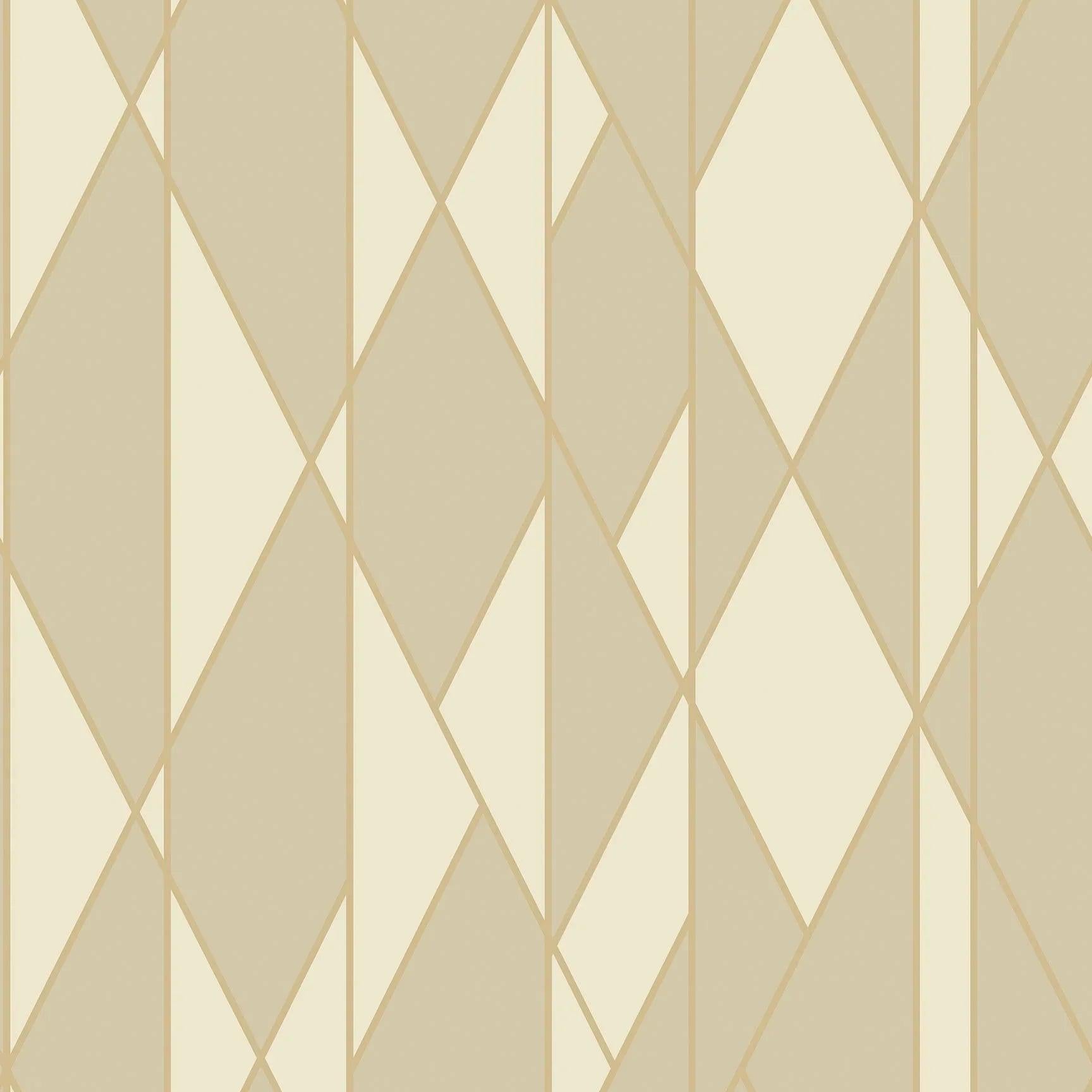 Tapeta GEOMETRIC II - Oblique metaliczne złoto Cole & Son Default Title Eye on Design