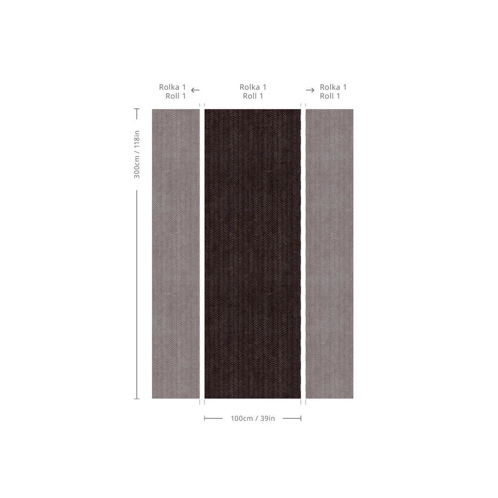 Herringbone Pattern Wallpaper in Burgundy