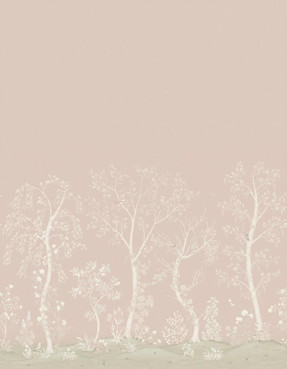 Tapeta jedwabna THE GARDENS - Seasonal Woods różowy Cole & Son Eye on Design