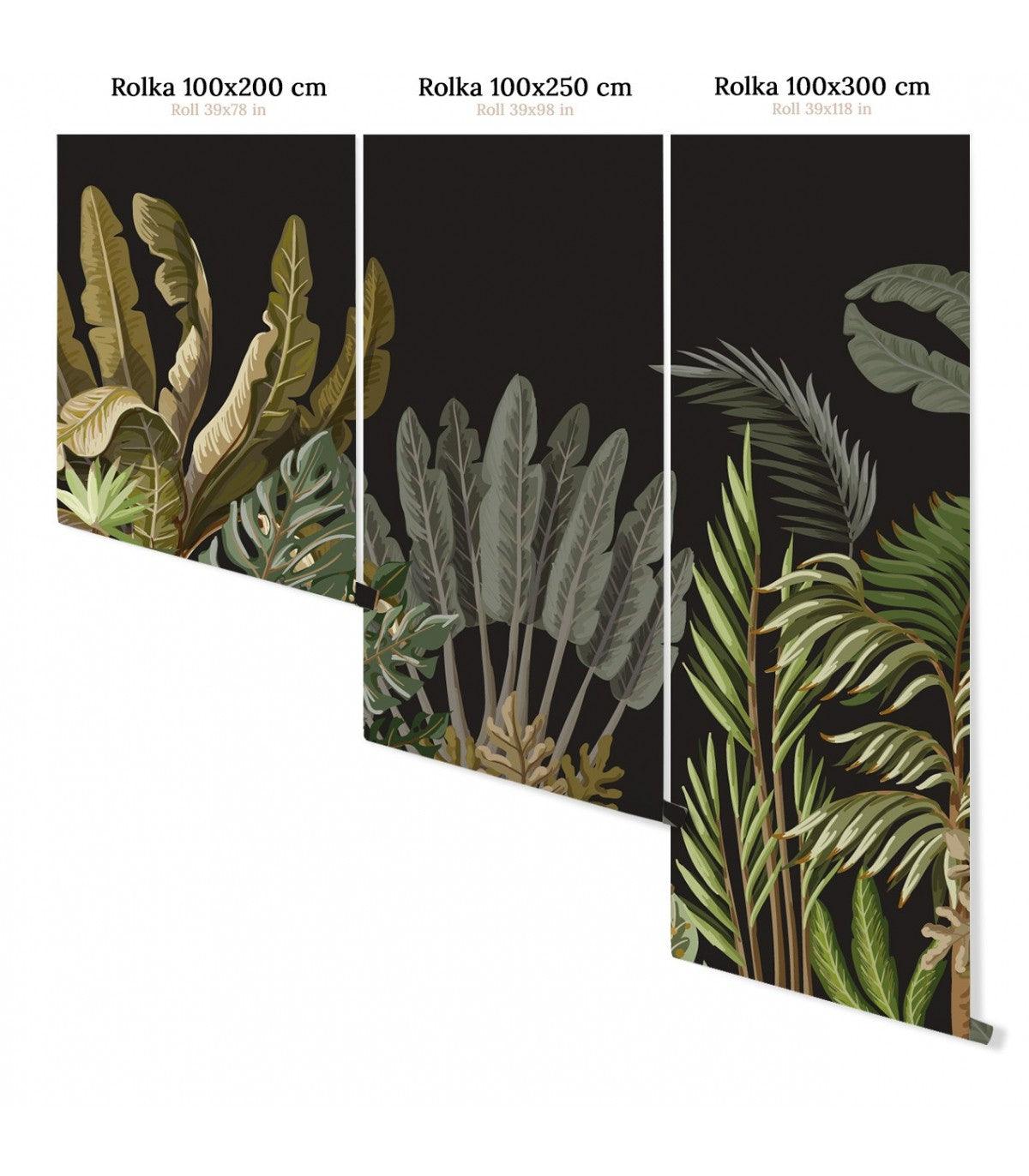 Tapeta JUNGLE BLACK Wallcolors Eye on Design