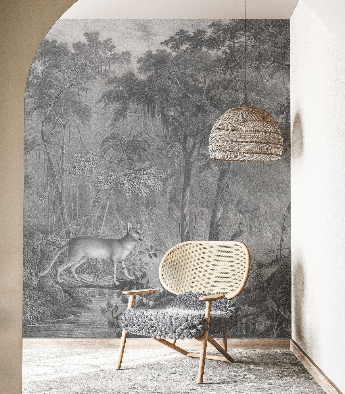 Tapeta JUNGLE CAT Wallcolors Eye on Design