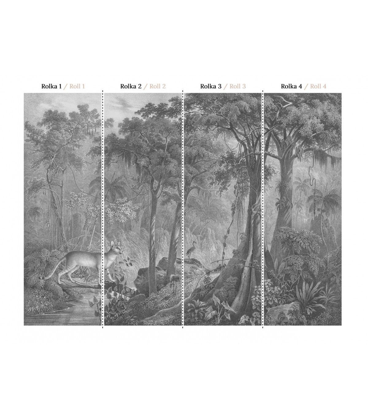 Tapeta JUNGLE CAT Wallcolors Eye on Design