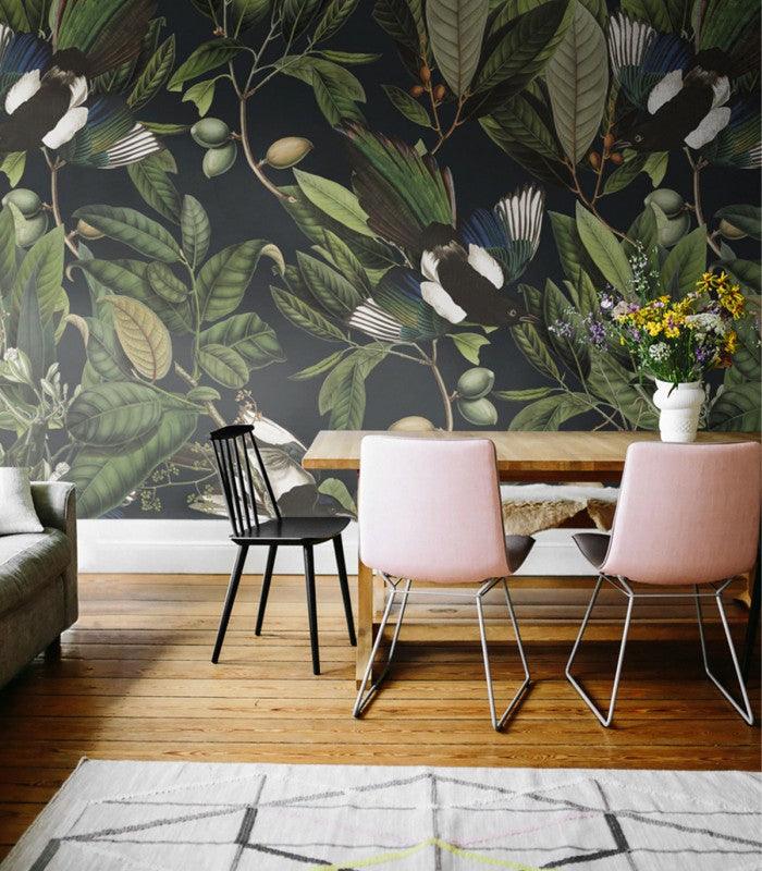 Tapeta MAGPIE BLACK Wallcolors Eye on Design