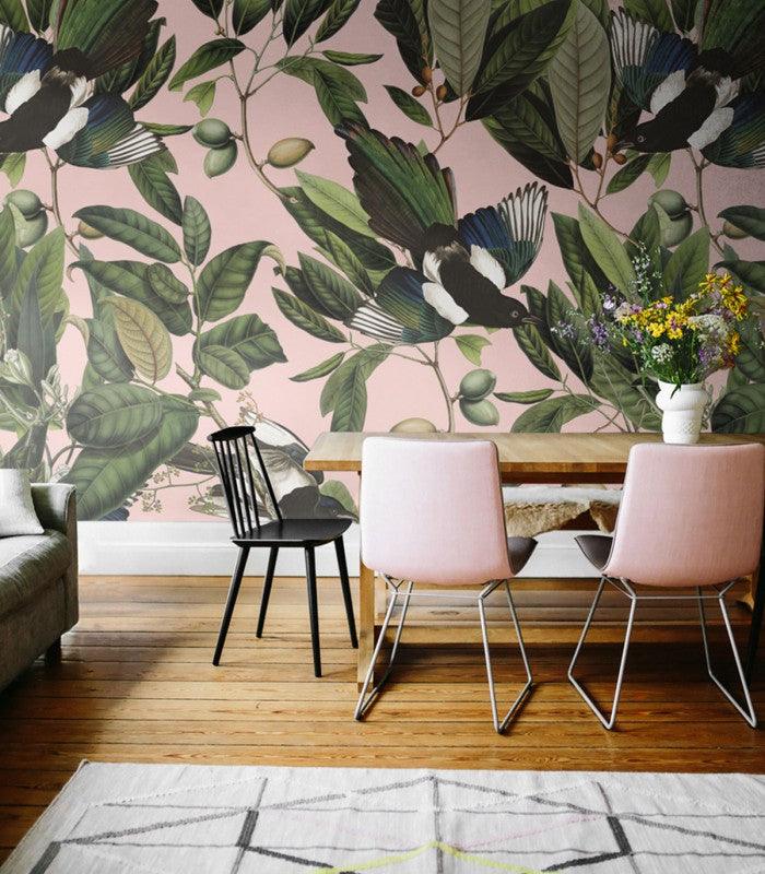 Tapeta MAGPIE PINK Wallcolors Eye on Design