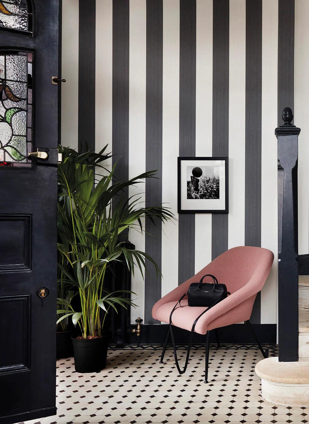 Tapeta MARQUEE STRIPES - Jaspe Stripe czarny Cole & Son Eye on Design