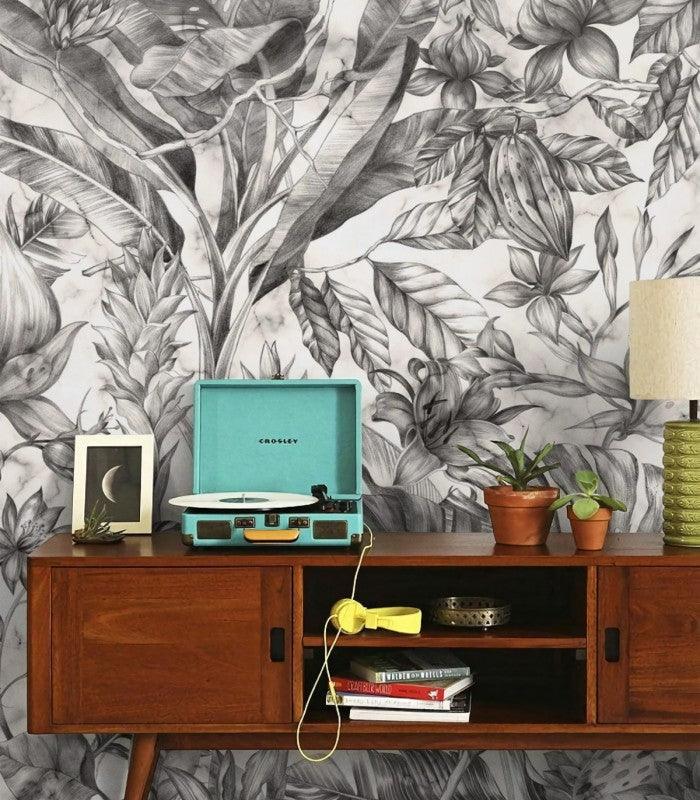Tapeta Mysterious Flower Monohrome Wallcolors Eye on Design