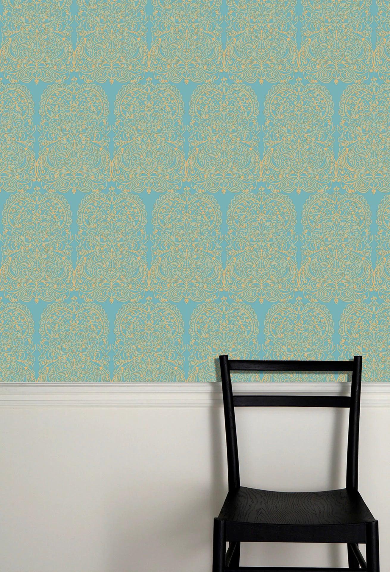 Tapeta NEW CONTEMPORARY II - Alpana niebieski Cole & Son Eye on Design