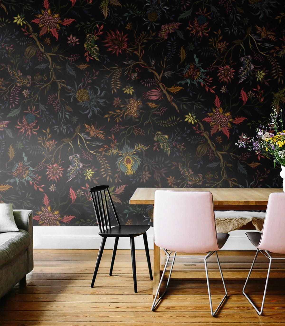 Tapeta NIGHT FLOWERS Wallcolors Eye on Design