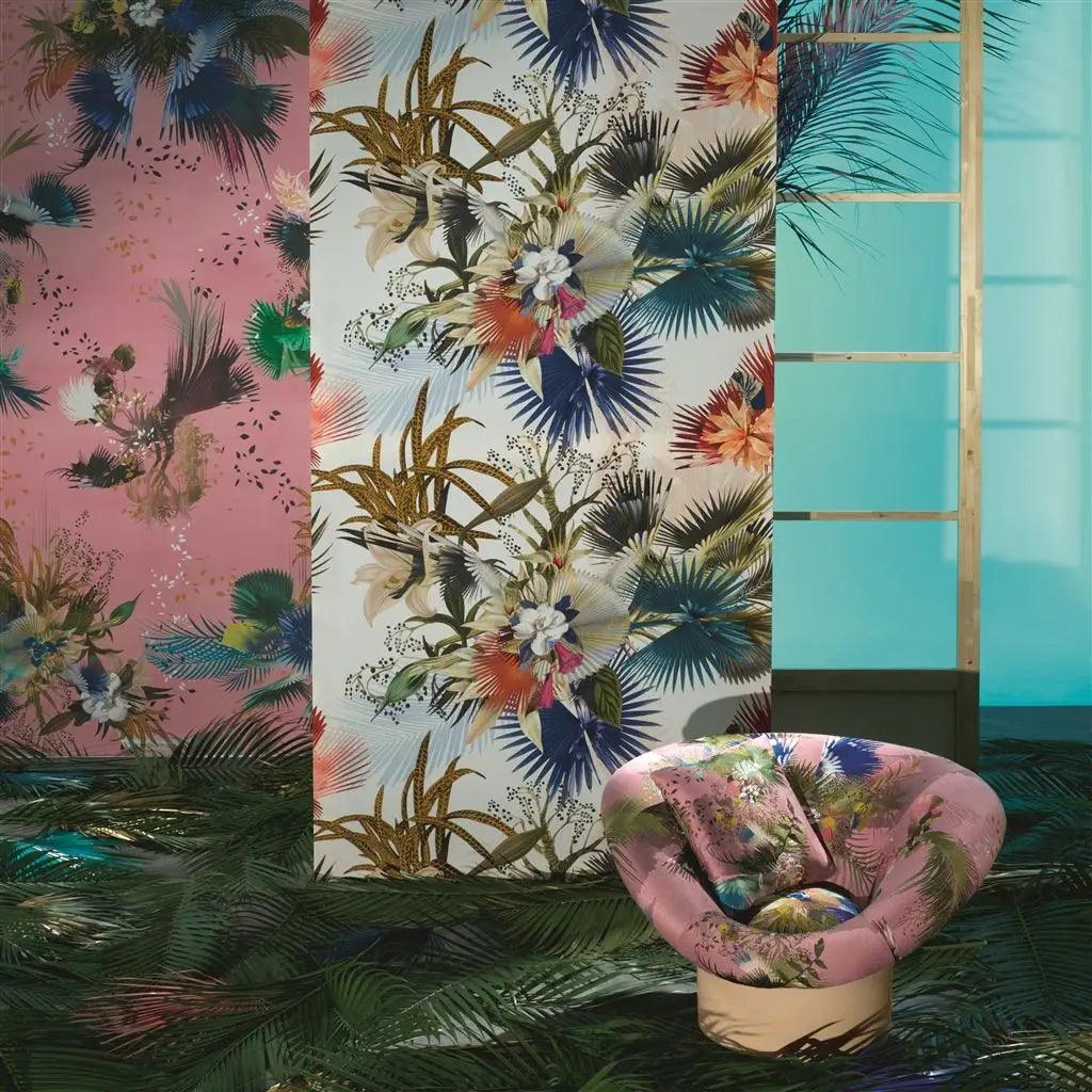 Tapeta OISEAU FLEUR BOURGEON różowy Christian Lacroix Eye on Design