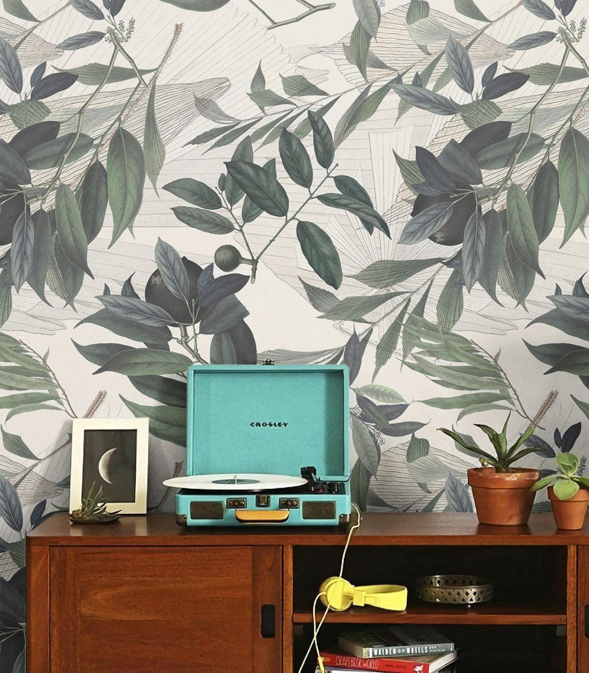 Tapeta OLIVE BRANCH WHITE Wallcolors Eye on Design