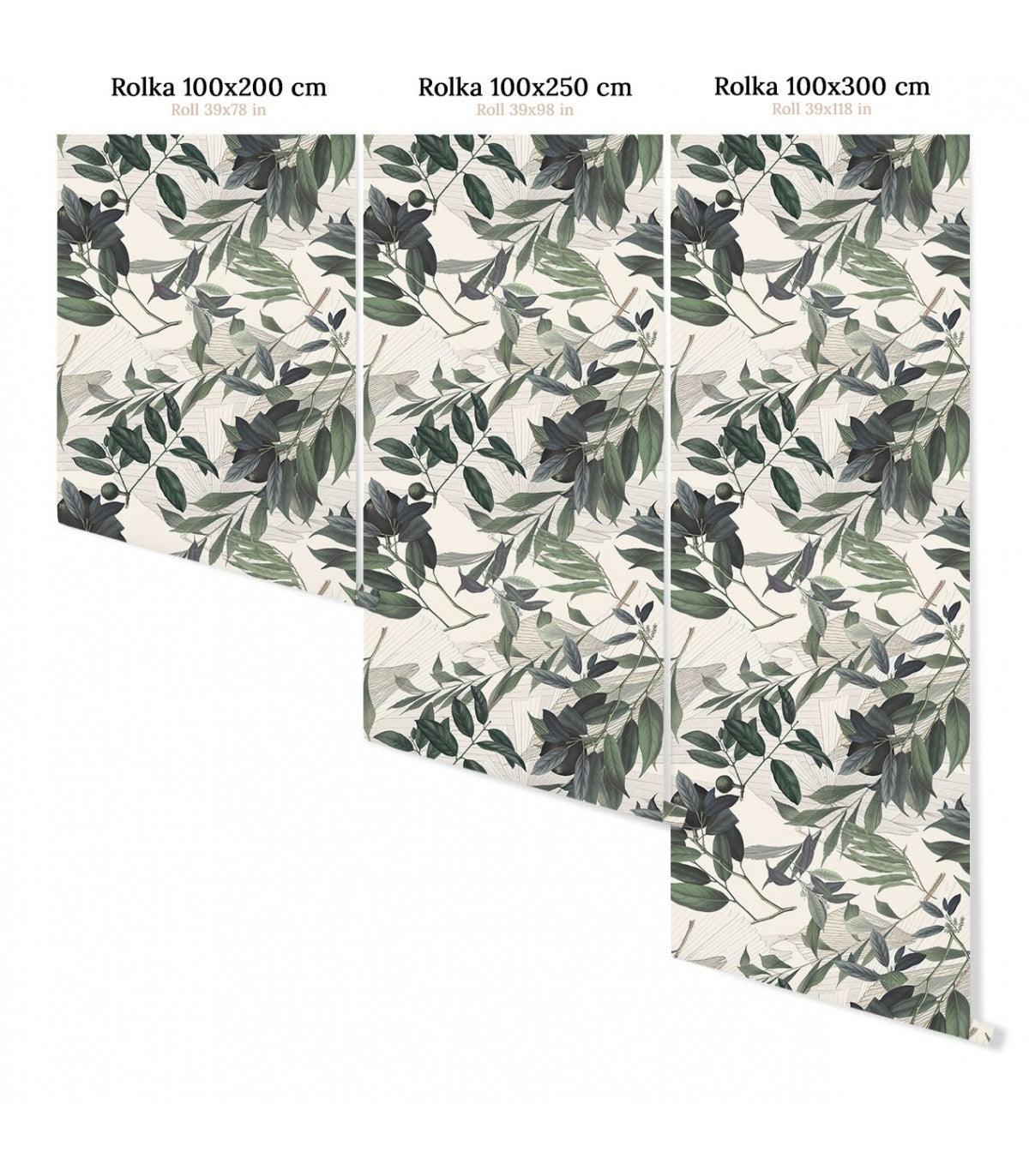Tapeta OLIVE BRANCH WHITE Wallcolors Eye on Design