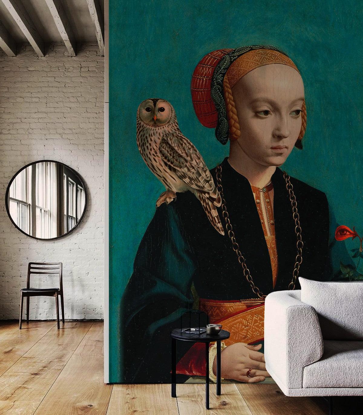 Tapeta OWL LADY Wallcolors Eye on Design