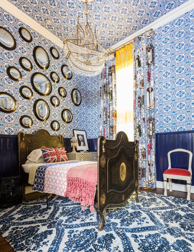 Tapeta PATIO - COBALT niebieski Christian Lacroix Eye on Design
