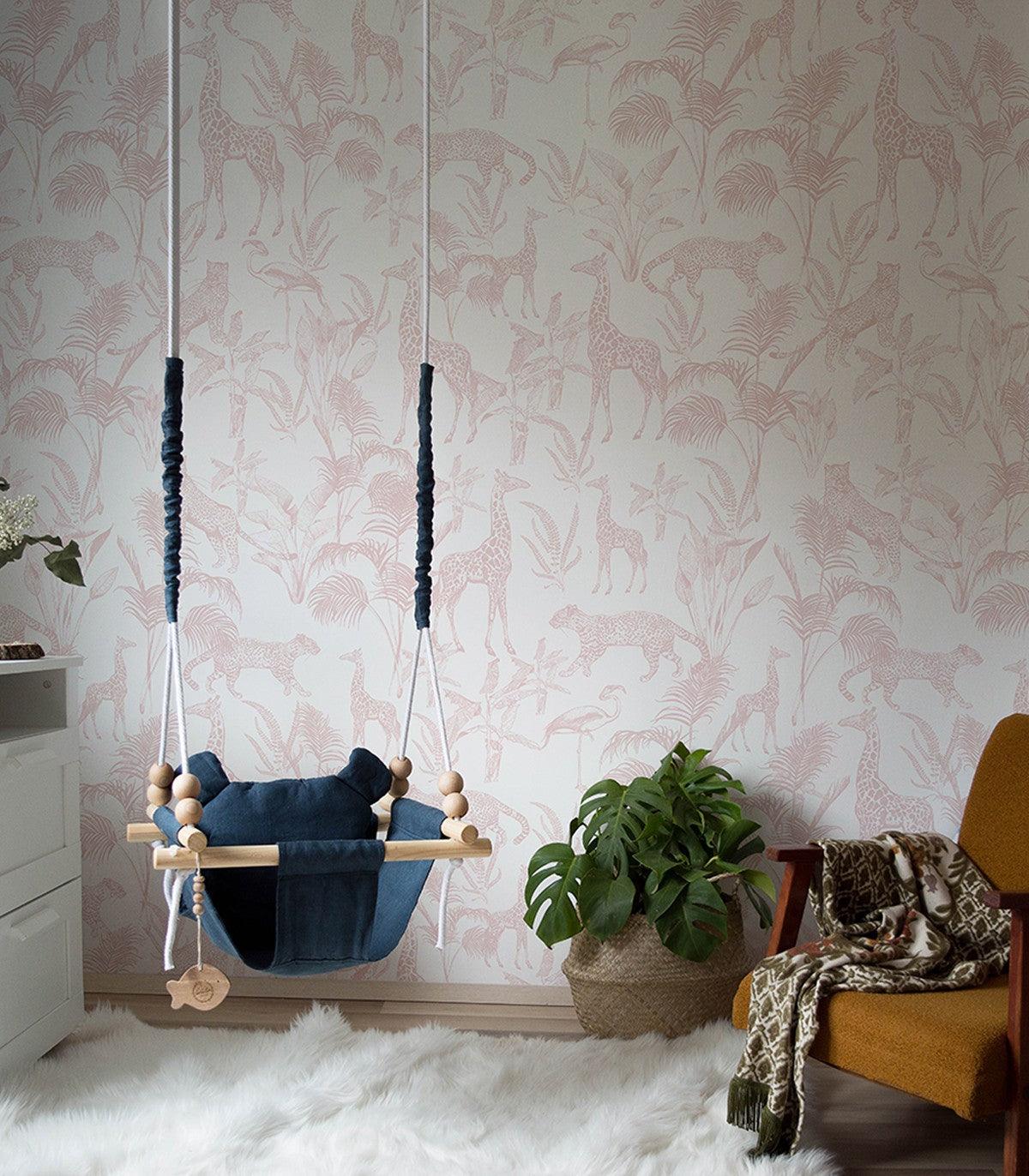 Tapeta SAFARI PINK Wallcolors Eye on Design