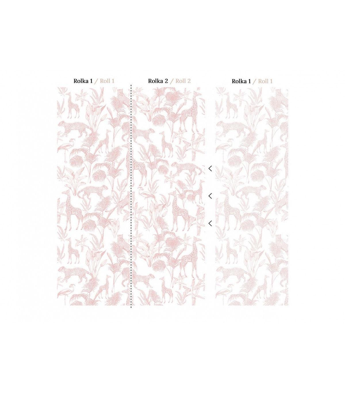 Tapeta SAFARI PINK Wallcolors Eye on Design