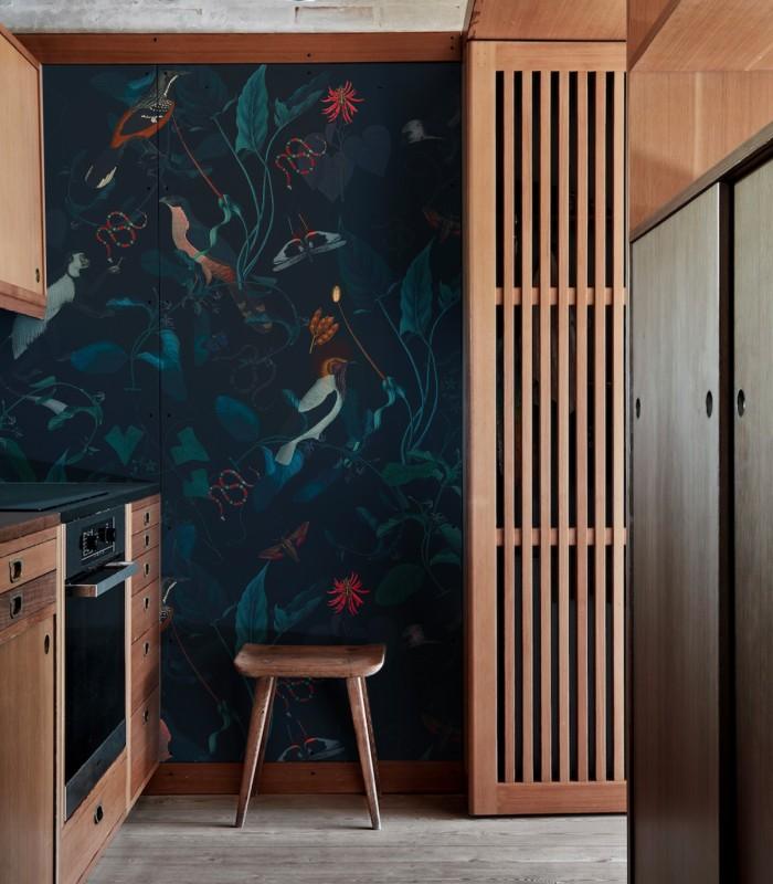Tapeta TEAL BLUE GARDEN Wallcolors Eye on Design