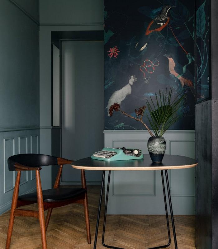 Tapeta TEAL BLUE GARDEN Wallcolors Eye on Design