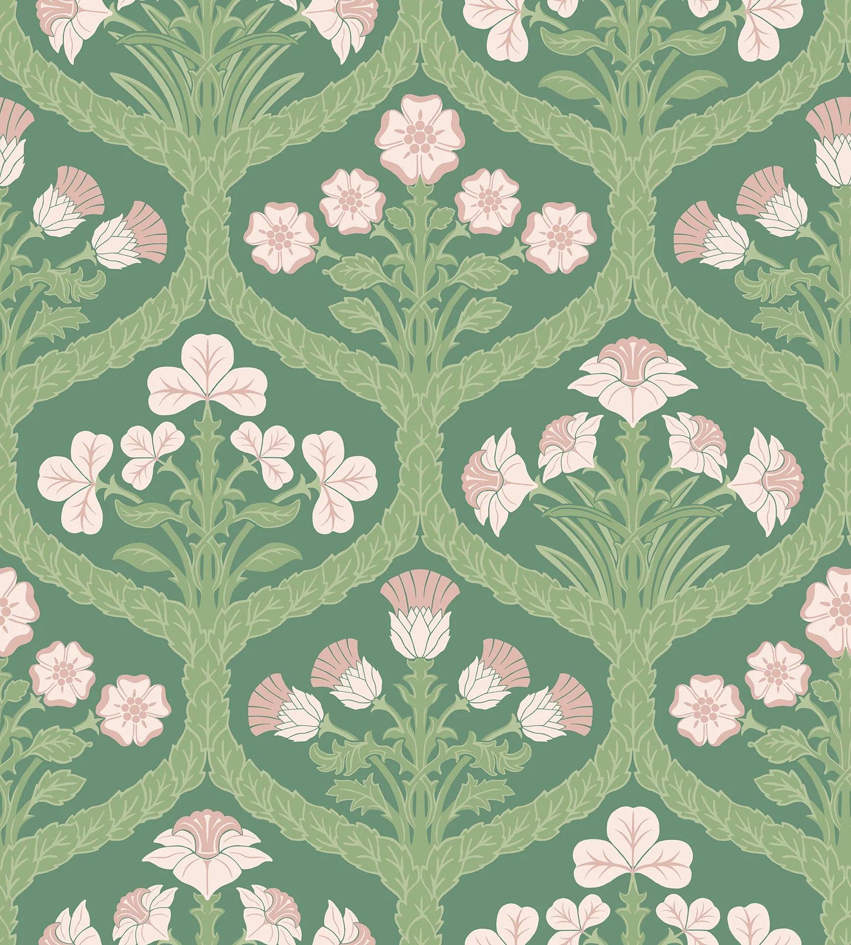 Tapeta THE PEARWOOD COLLECTION - Floral Kingdom zielony Cole & Son Eye on Design