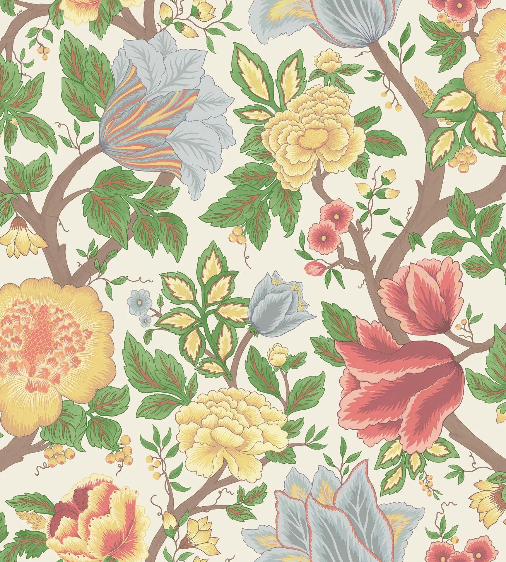 Tapeta THE PEARWOOD COLLECTION - Midsummer Bloom kremowy Cole & Son Eye on Design