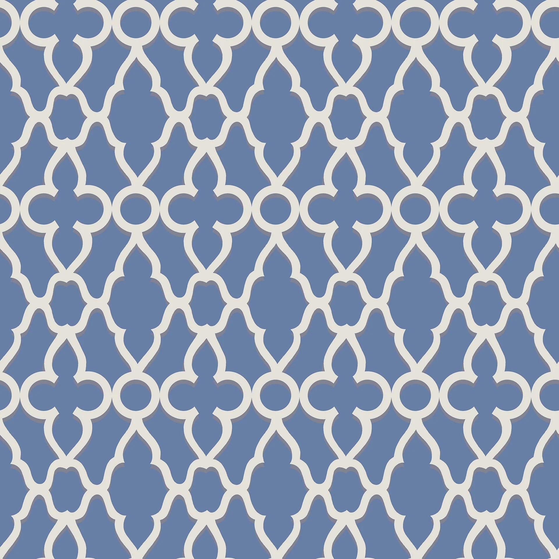 Tapeta THE PEARWOOD COLLECTION - Treillage niebieski Cole & Son Eye on Design