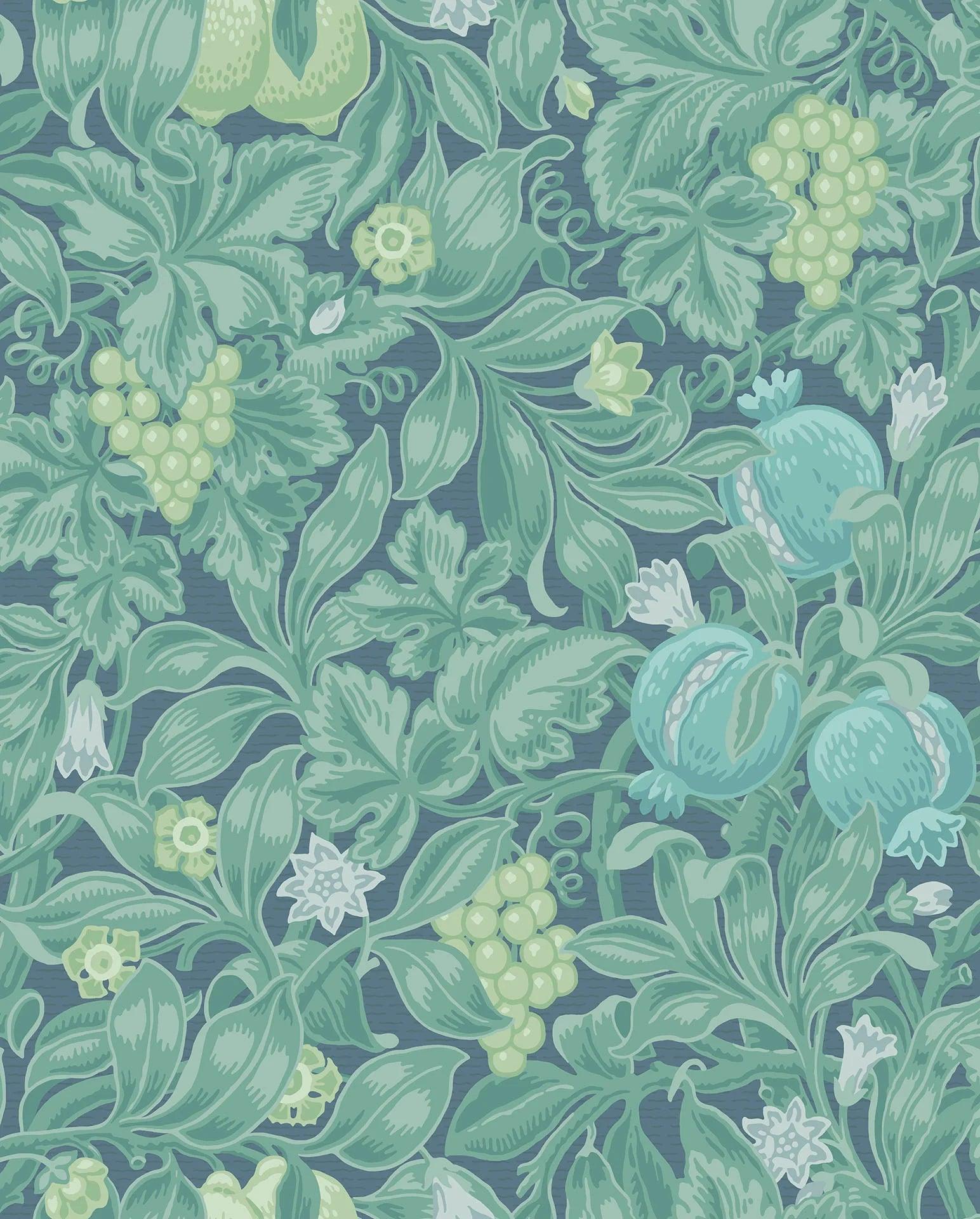 Tapeta THE PEARWOOD COLLECTION - Vines of Pomona niebieski Cole & Son Eye on Design