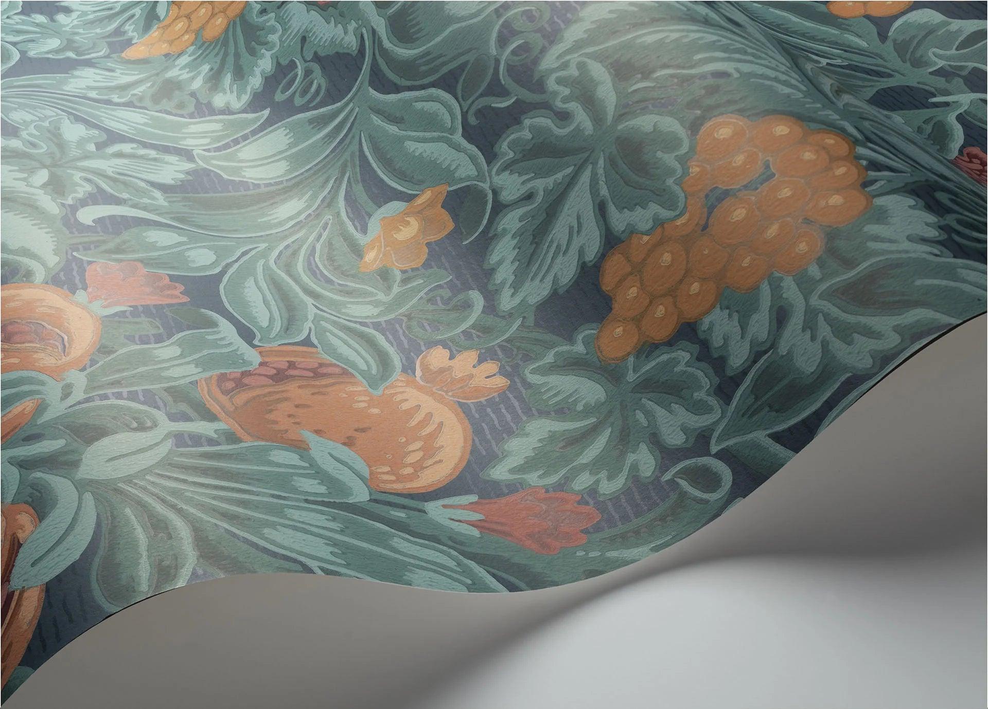 Tapeta THE PEARWOOD COLLECTION - Vines of Pomona turkusowy Cole & Son Eye on Design